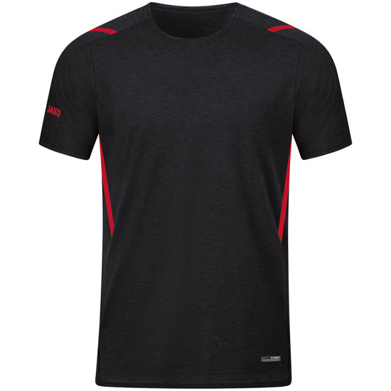 Afbeeldingen van T-shirts Challenge zwart gemeleerd/rood